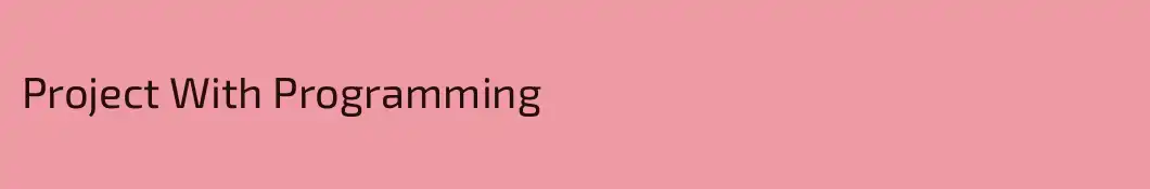 Project With Programming